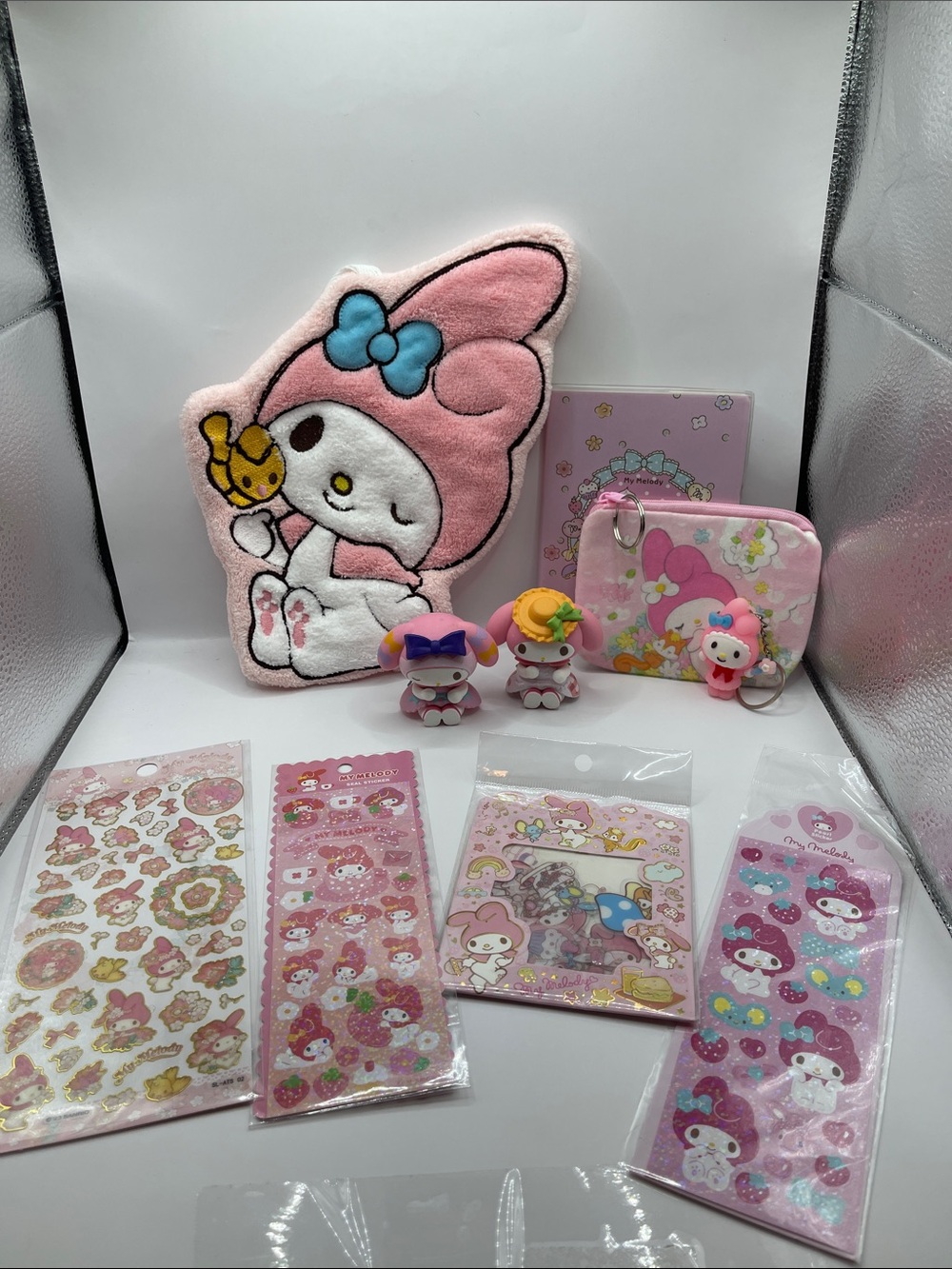 Sanrio My Melody 10 piece Pink Plush and Stationery Set - My Melody Gift Bundle